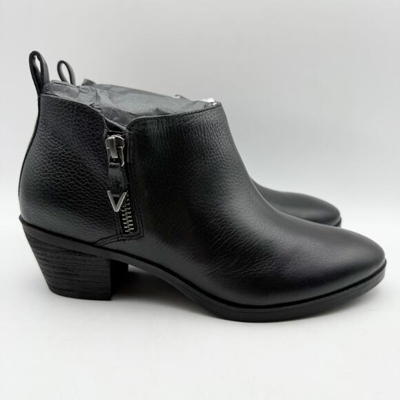 Vionic Womens Cecily Ankle Boots US 6 Wide Black Leather Waterproof EUC - Picture 3 of 14